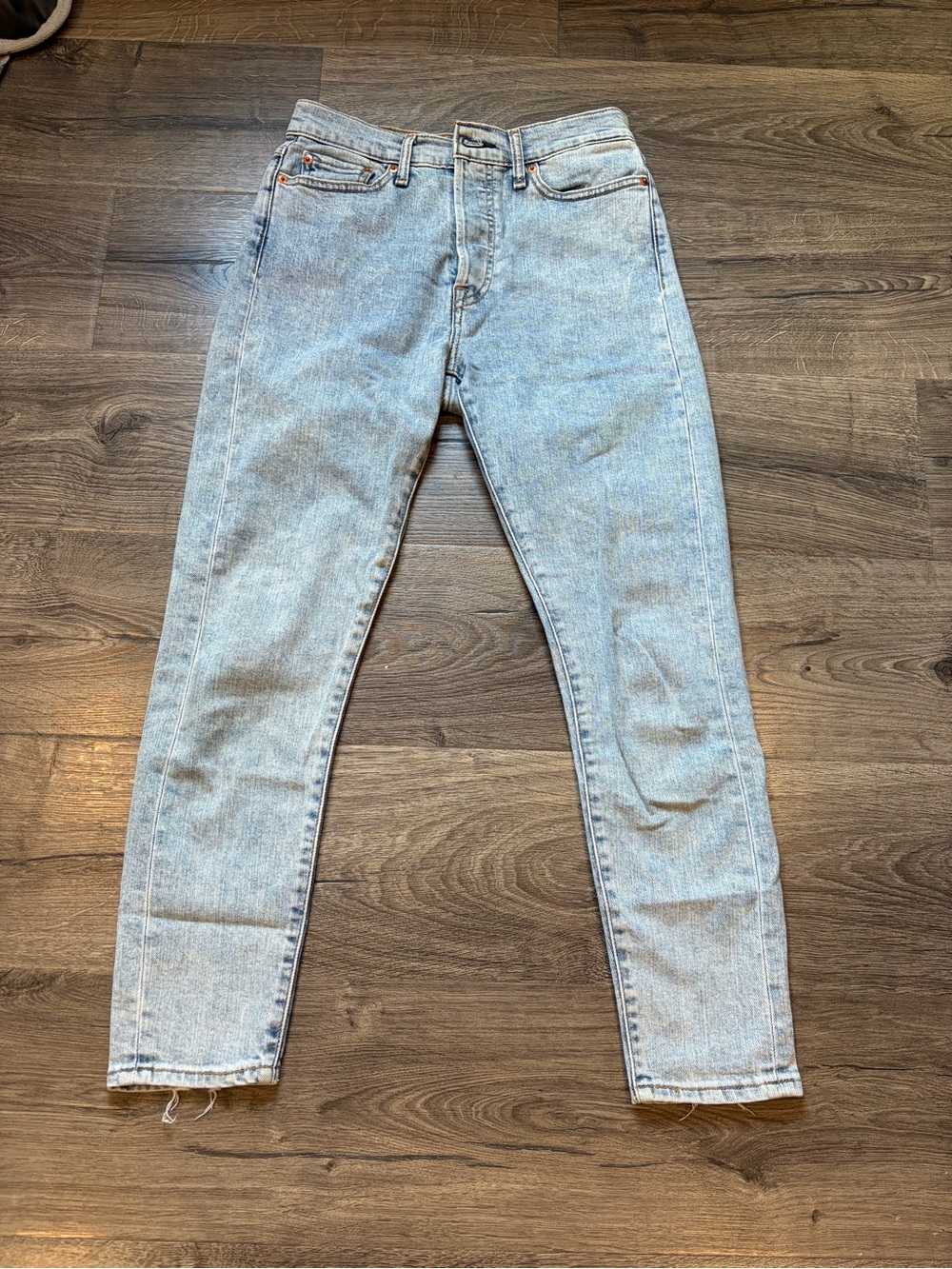 levi's wedgie skinny jeans light wash